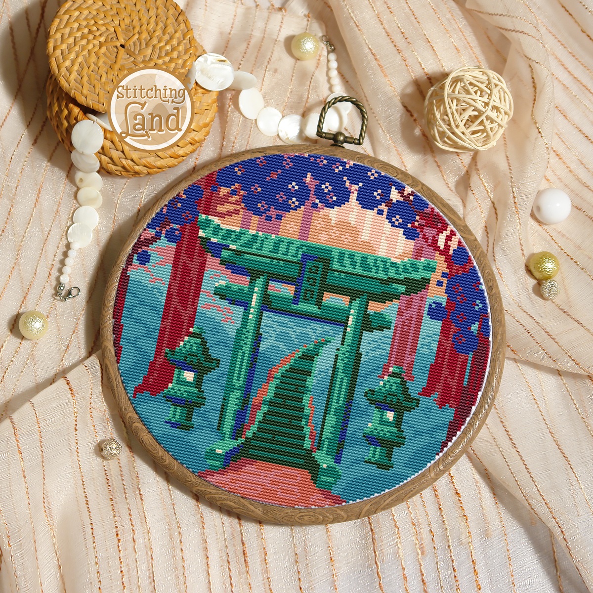 Gate Cross Stitch Pattern