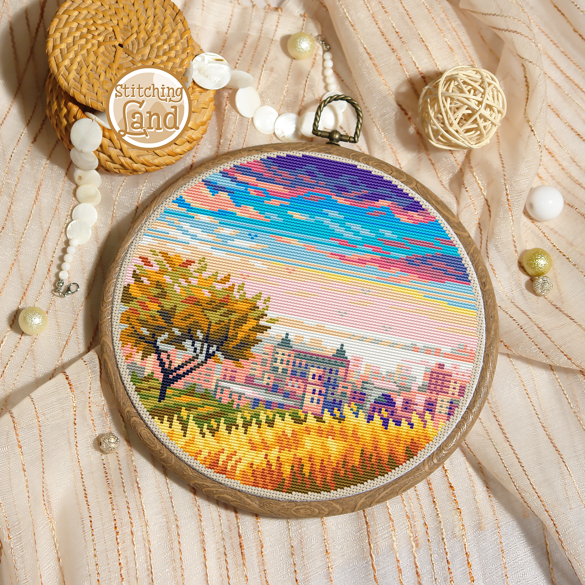 Golden Field Cross Stitch Pattern