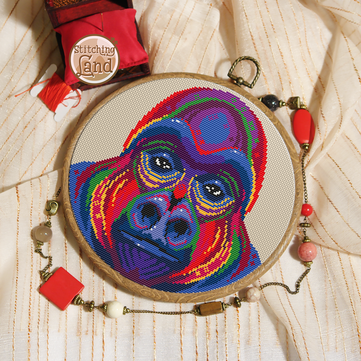 Gorilla Cross Stitch Pattern