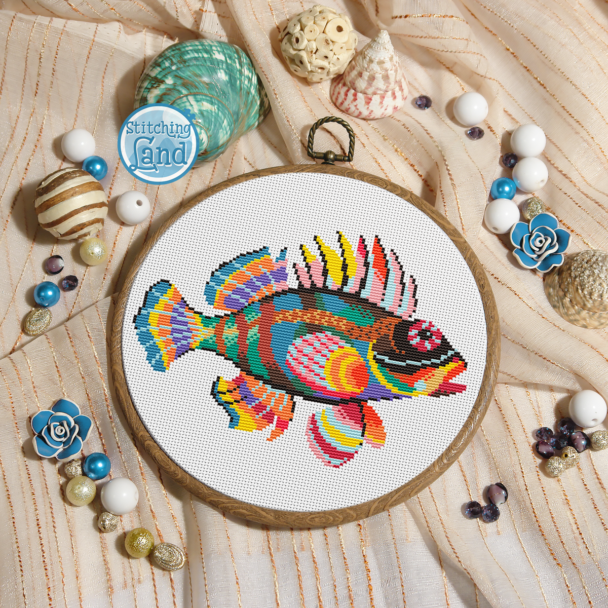 Hawaiian Fish Cross Stitch Pattern