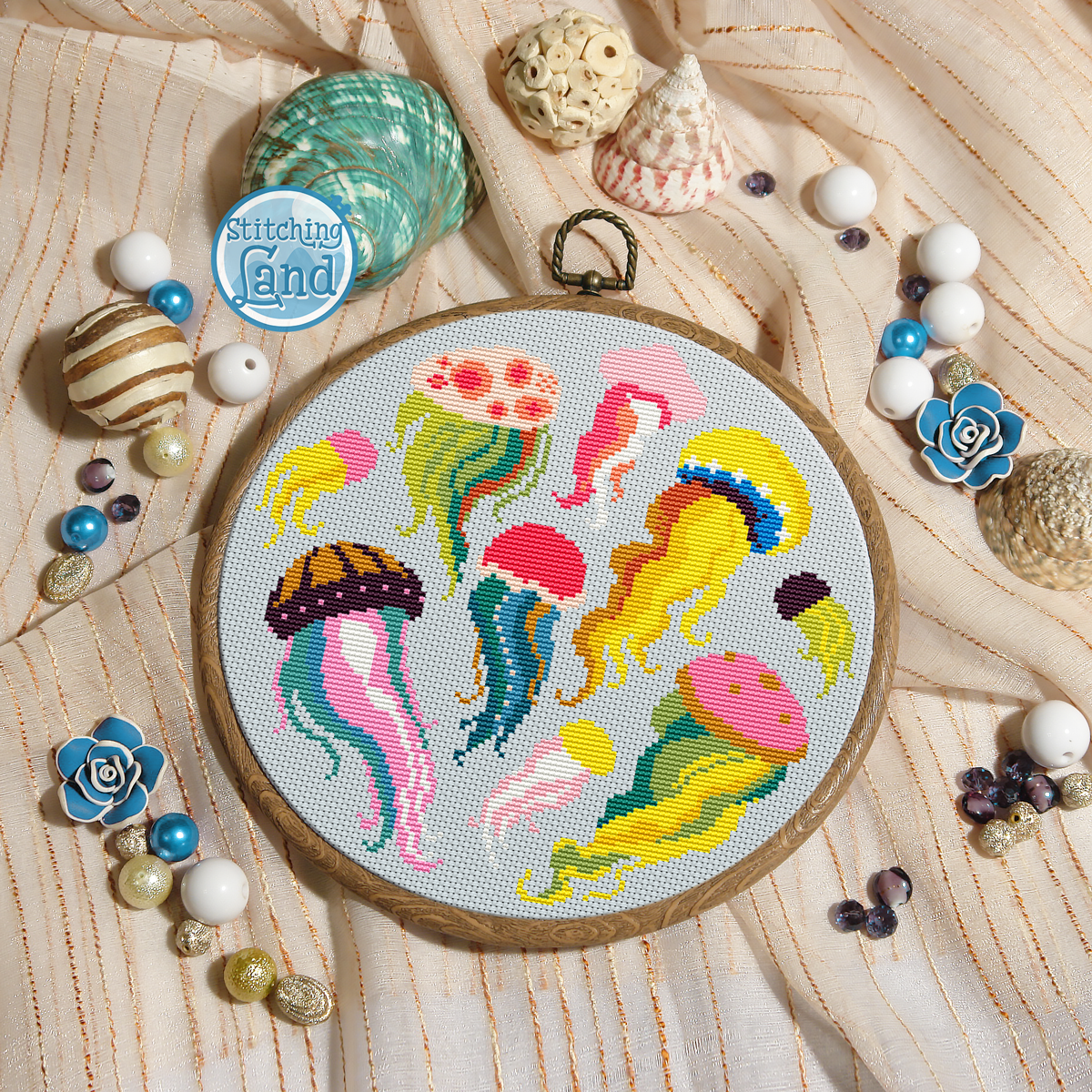 Jellyfish Cross Stitch Pattern