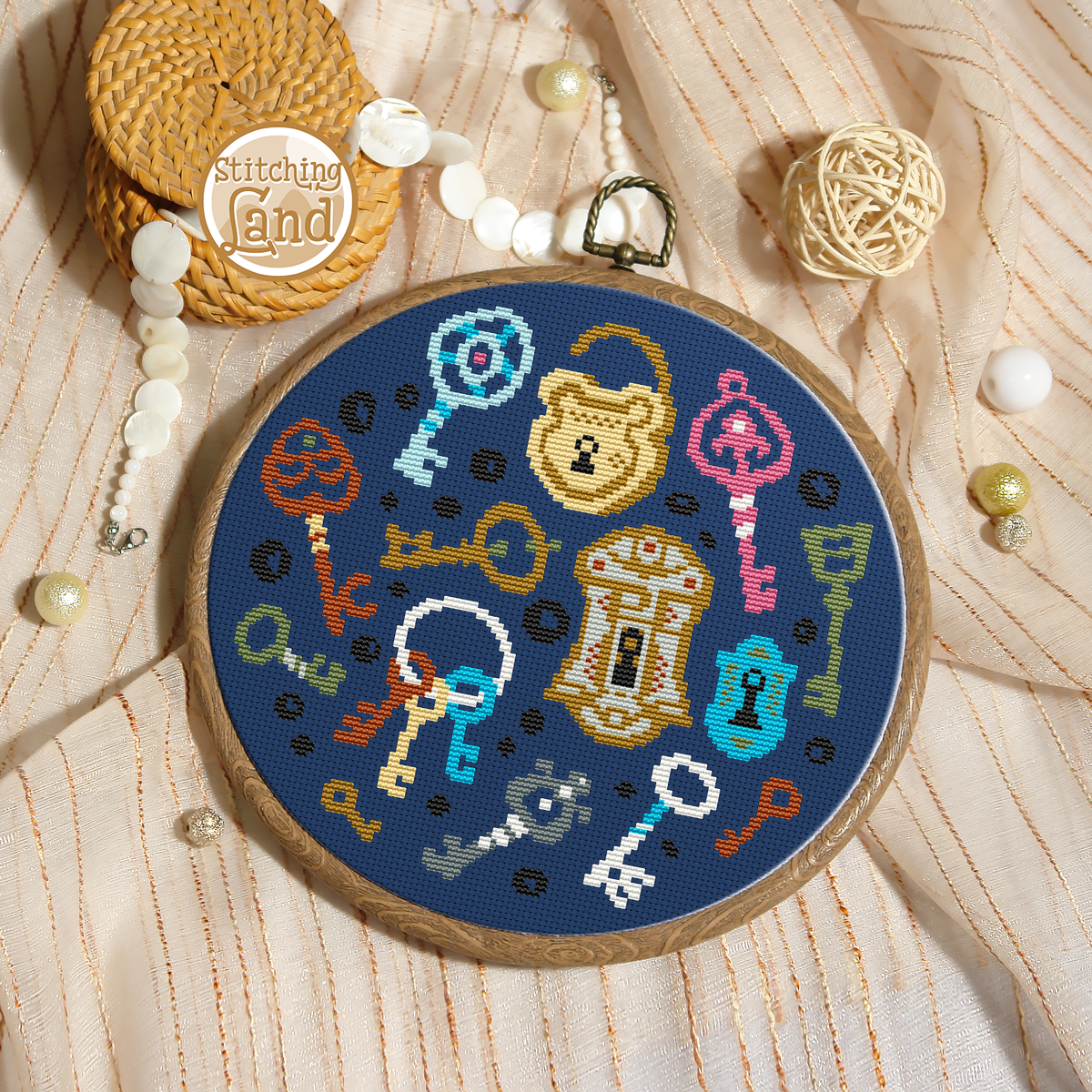 Keys Cross Stitch Pattern