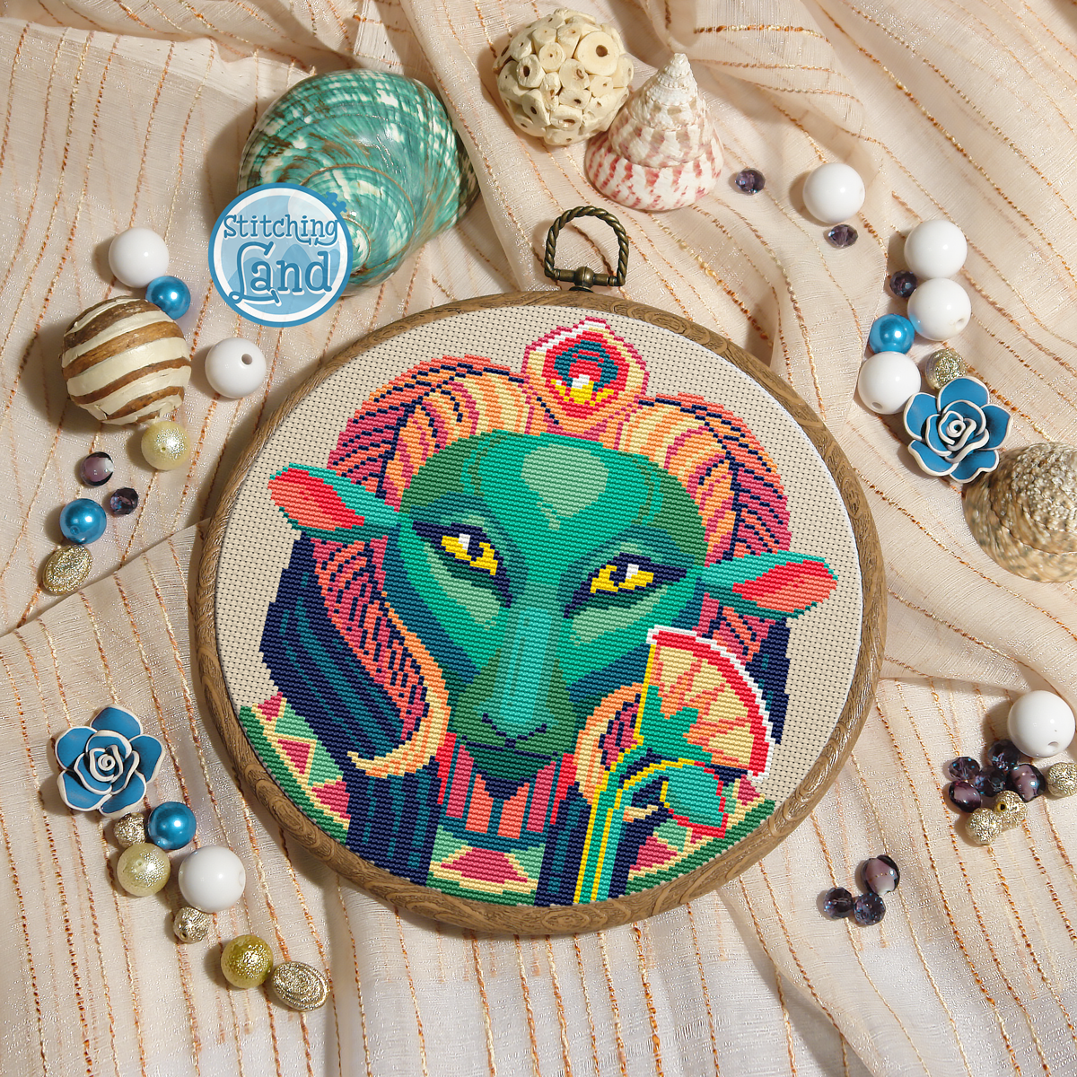 Khnum Cross Stitch Pattern