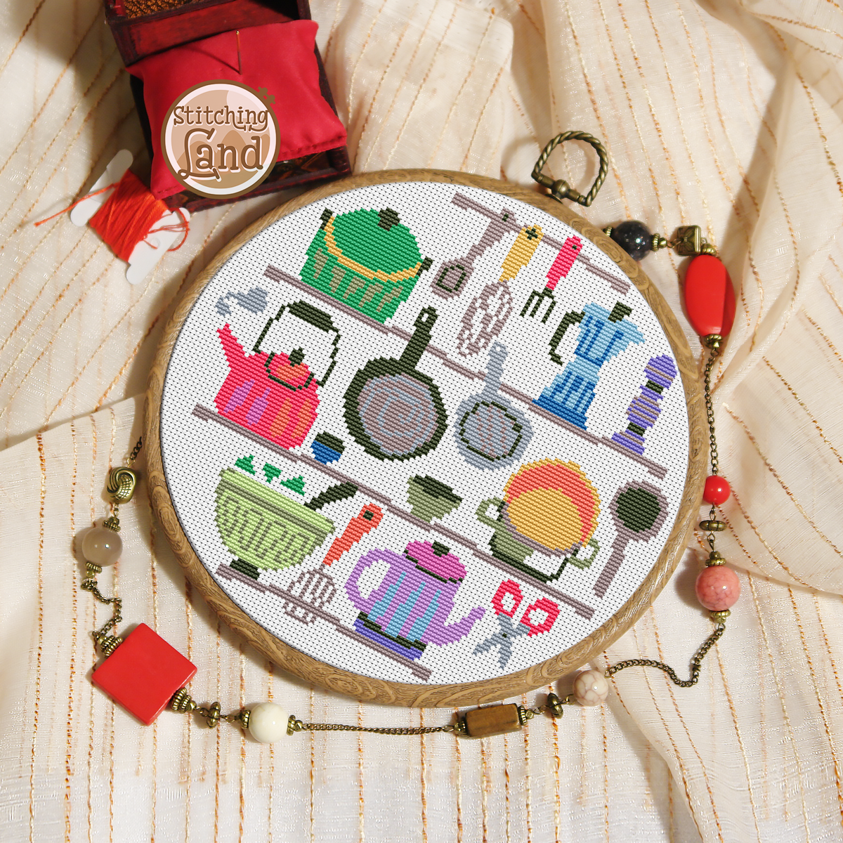 Kitchen Cross Stitch Pattern