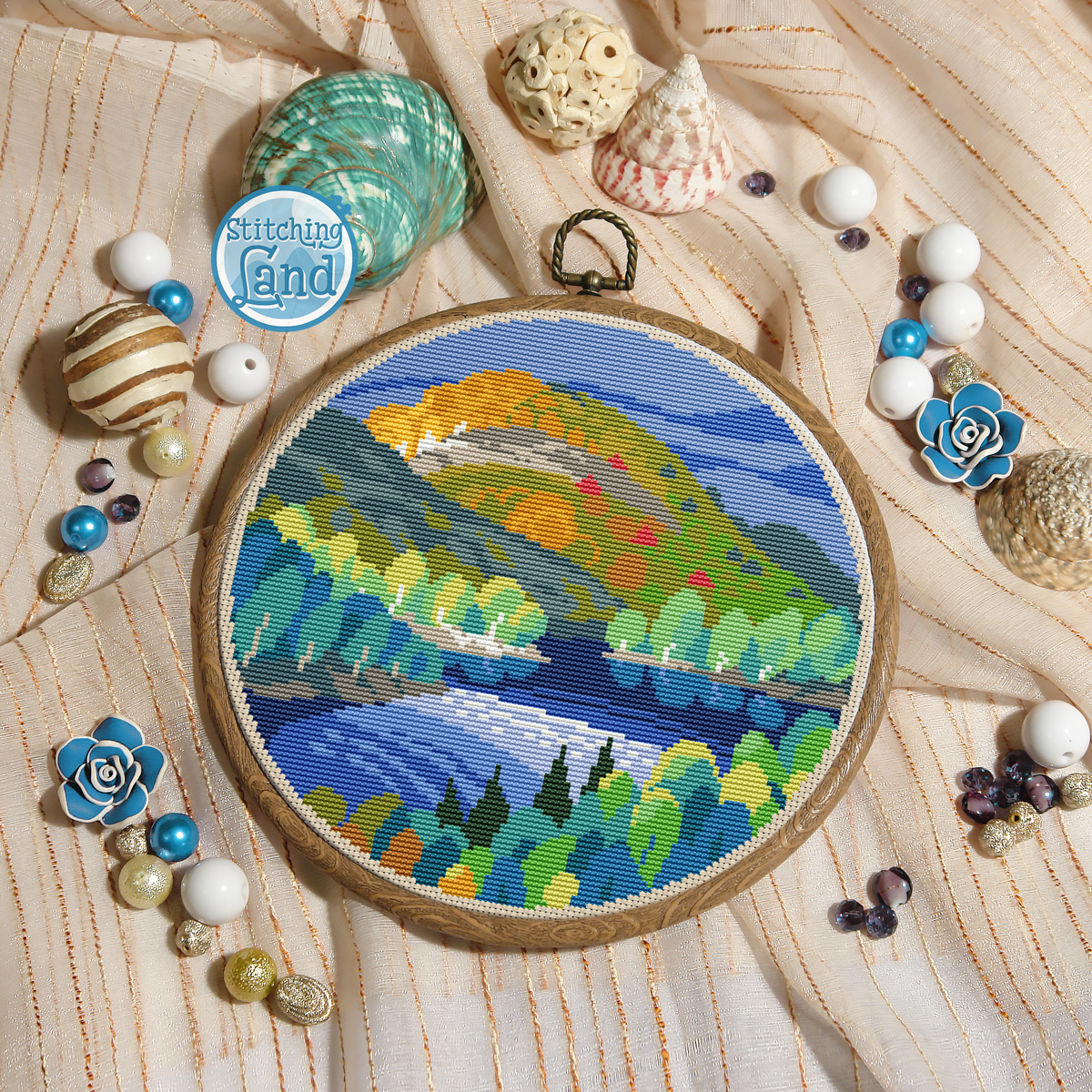 Lake Cross Stitch Pattern
