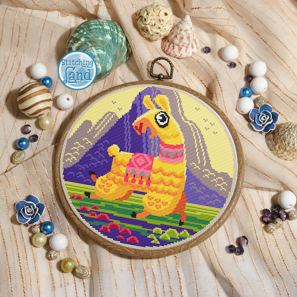 Lama Cross Stitch Pattern