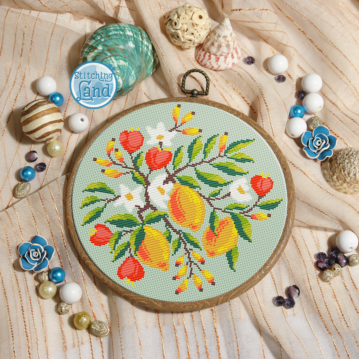 Lemons Cross Stitch Pattern