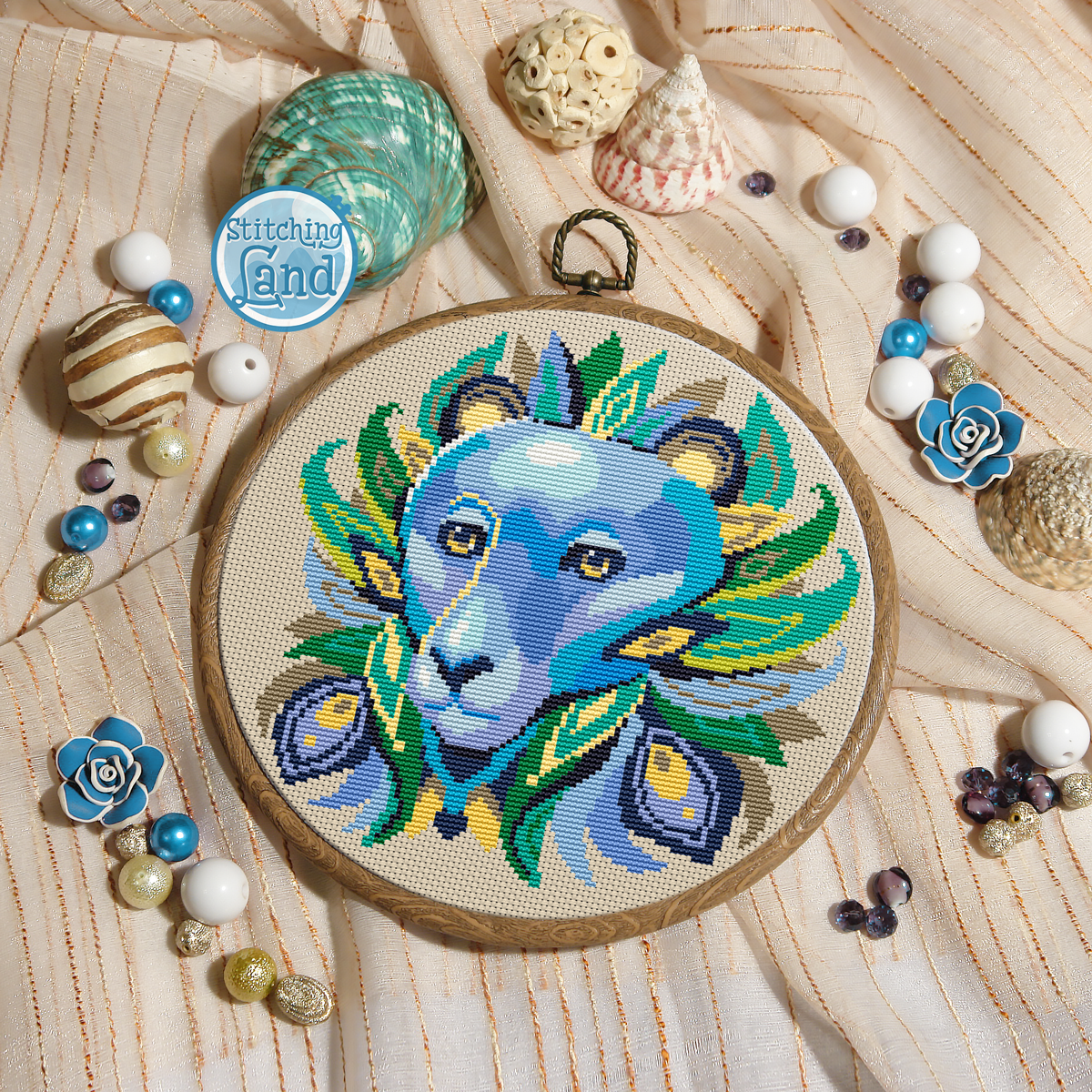 Lion Cross Stitch Pattern