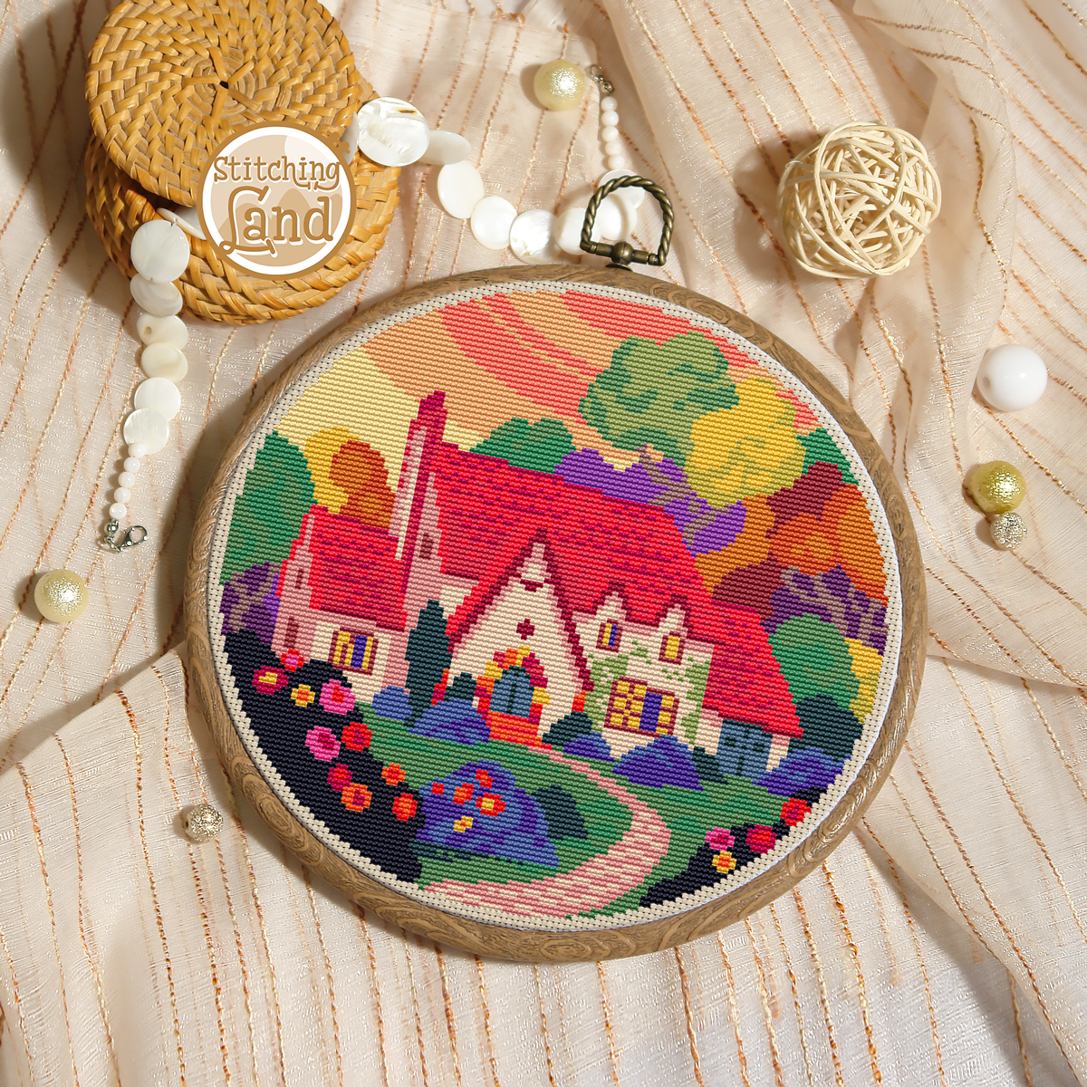 Manor Cross Stitch Pattern