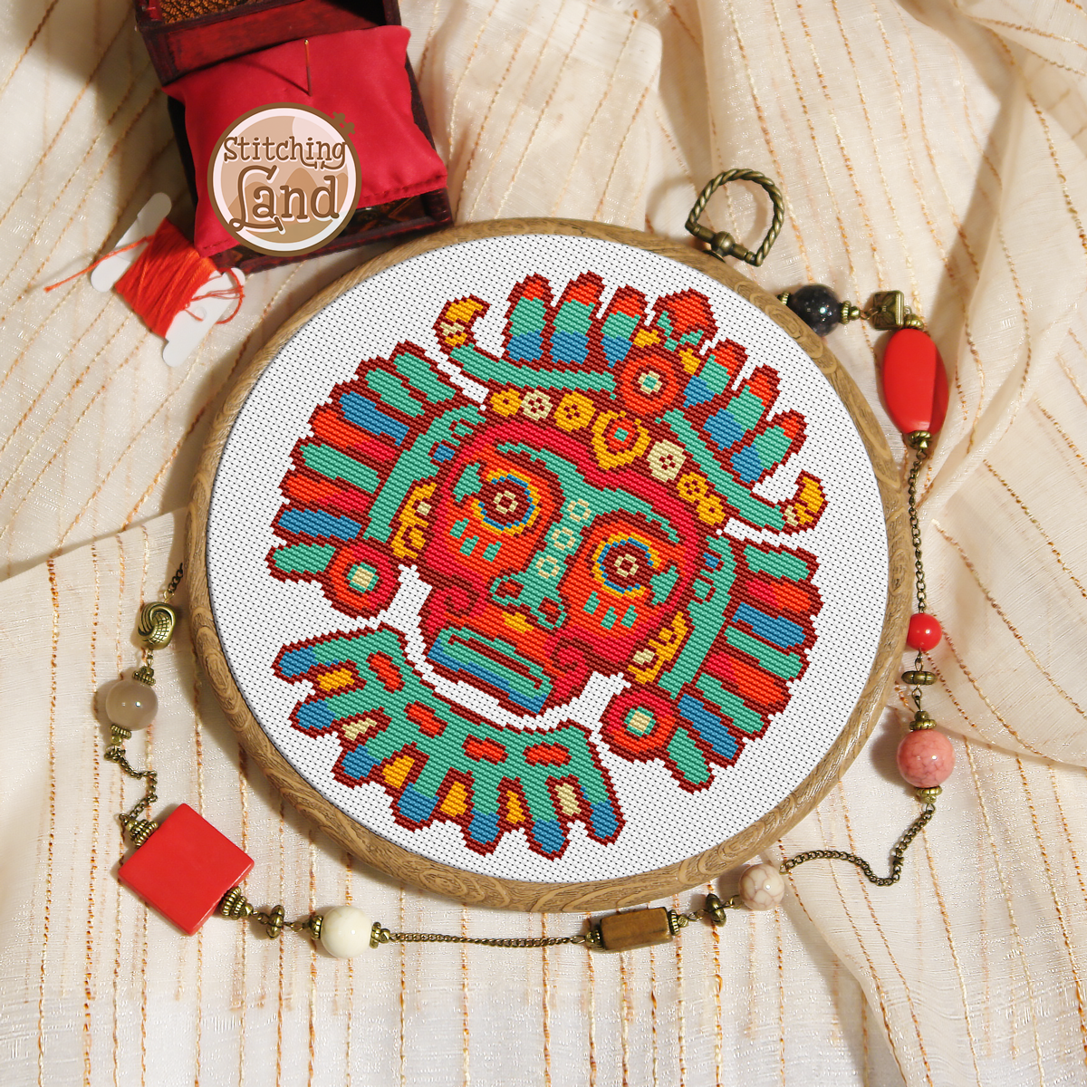 Mask Cross Stitch Pattern