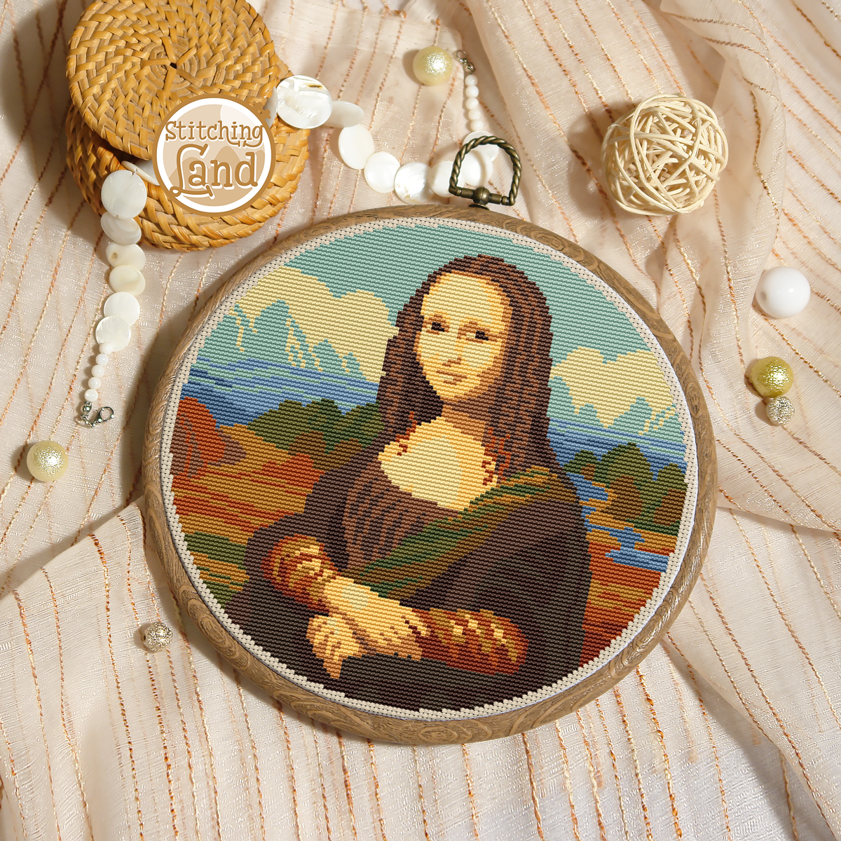 Monna Lisa Cross Stitch Pattern