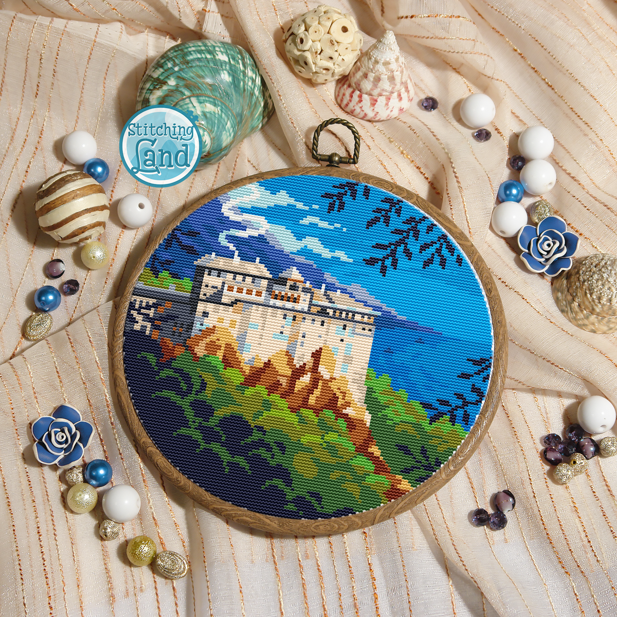 Mount Athos Cross Stitch Pattern