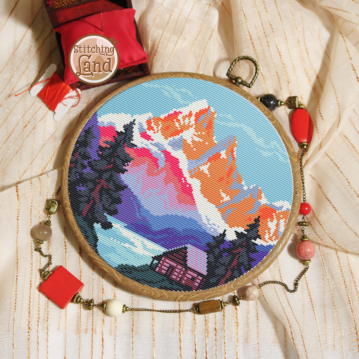 Mountains II Cross Stitch Pattern