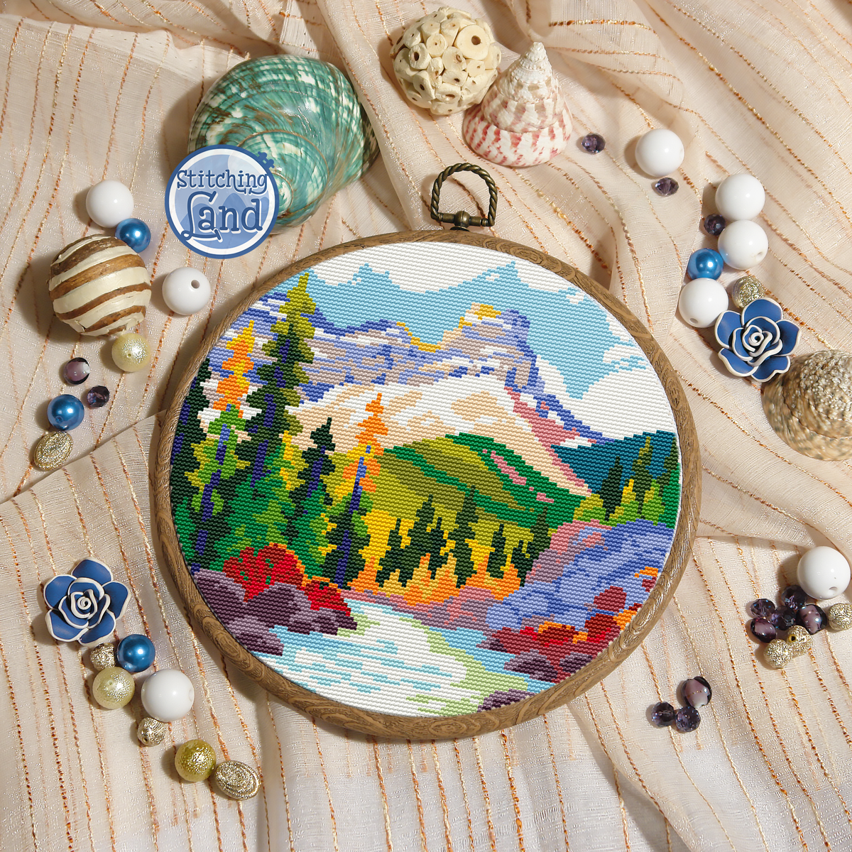 Mountains III Cross Stitch Pattern