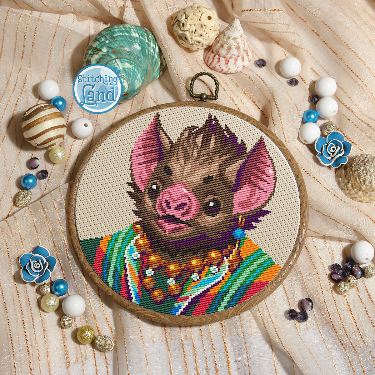 Mr. Bat Cross Stitch Pattern