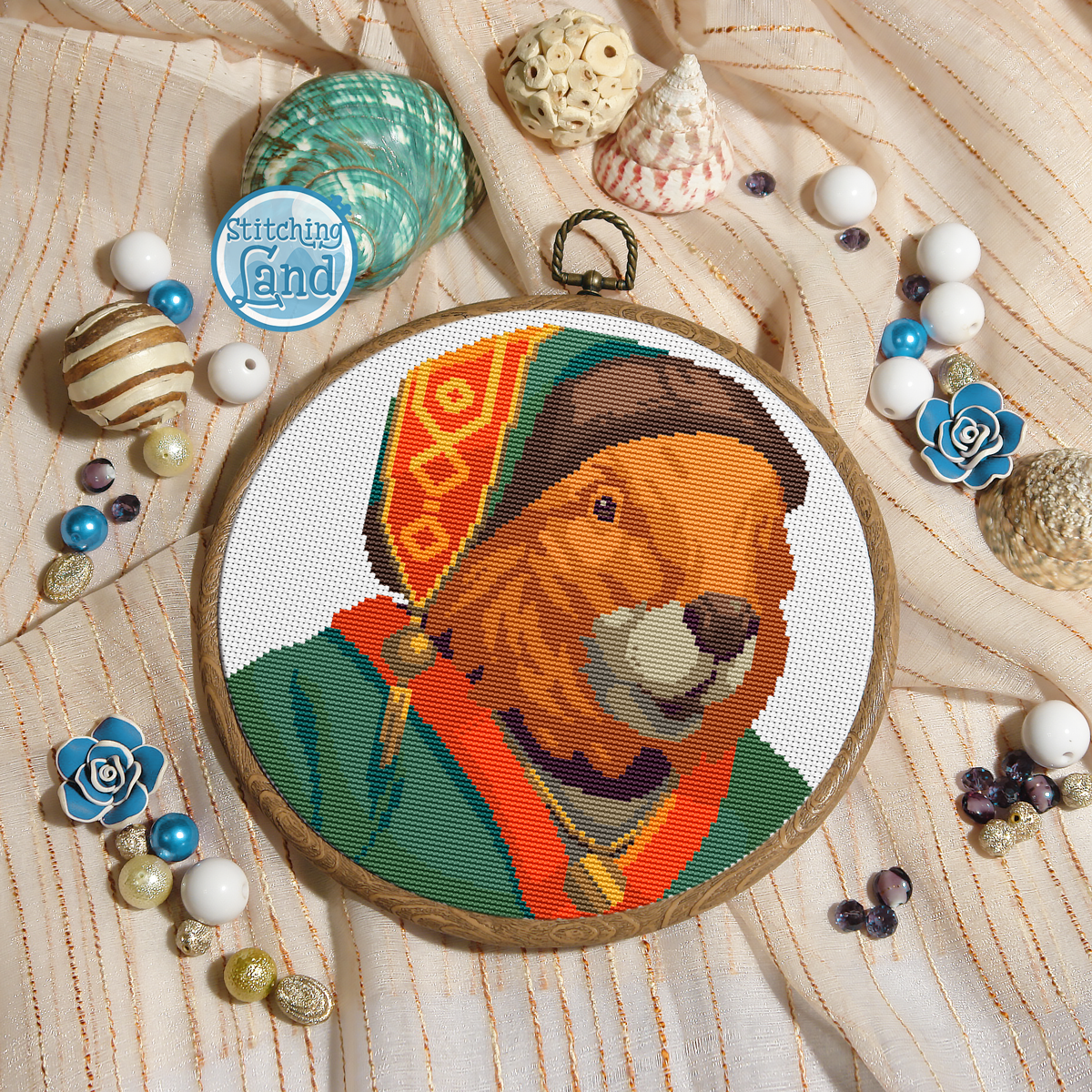 Mr. Beaver Cross Stitch Pattern