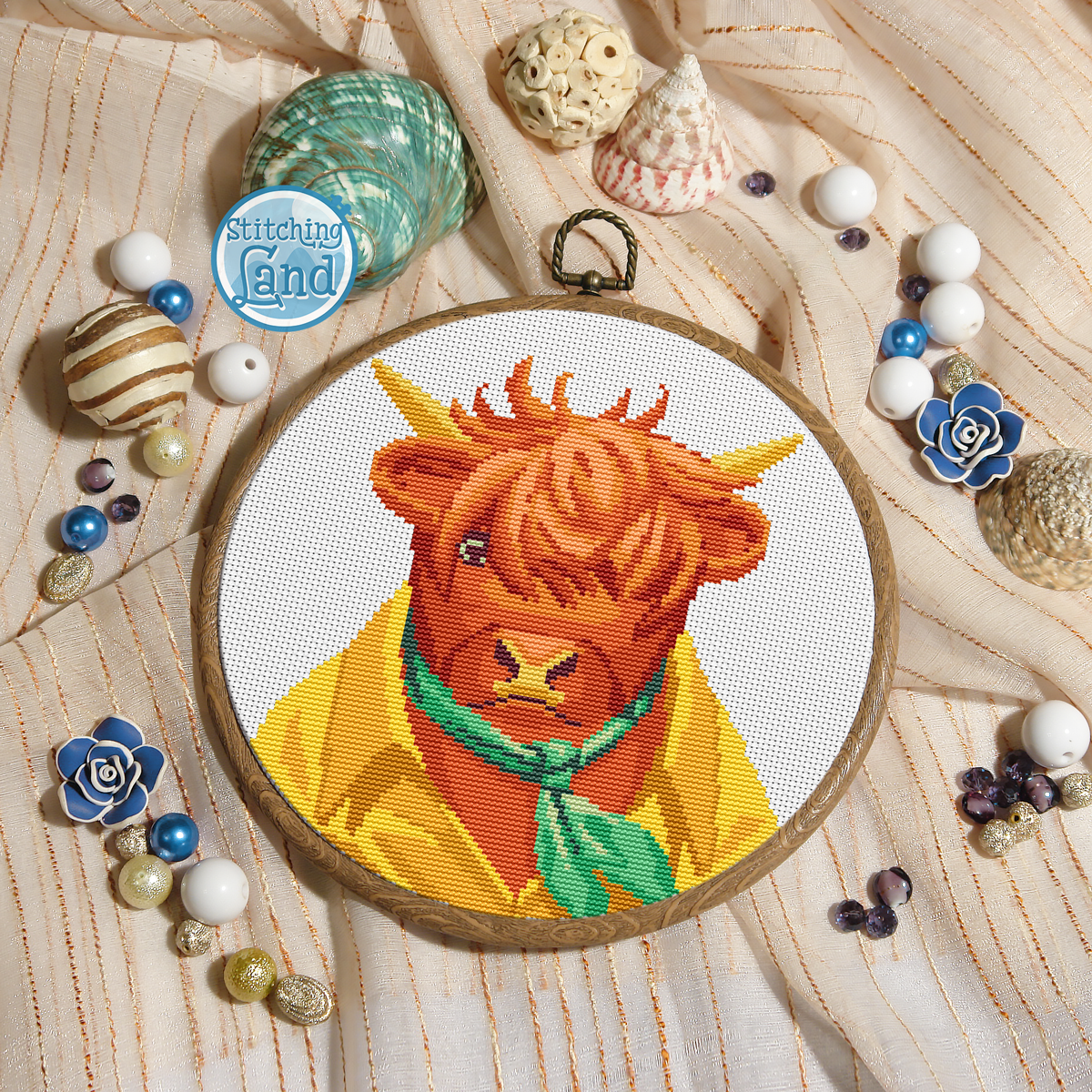 Mr. Buffalo Cross Stitch Pattern