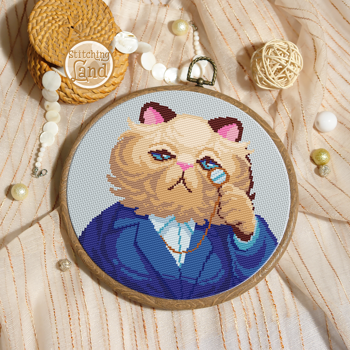Mr. Cat II Cross Stitch Pattern