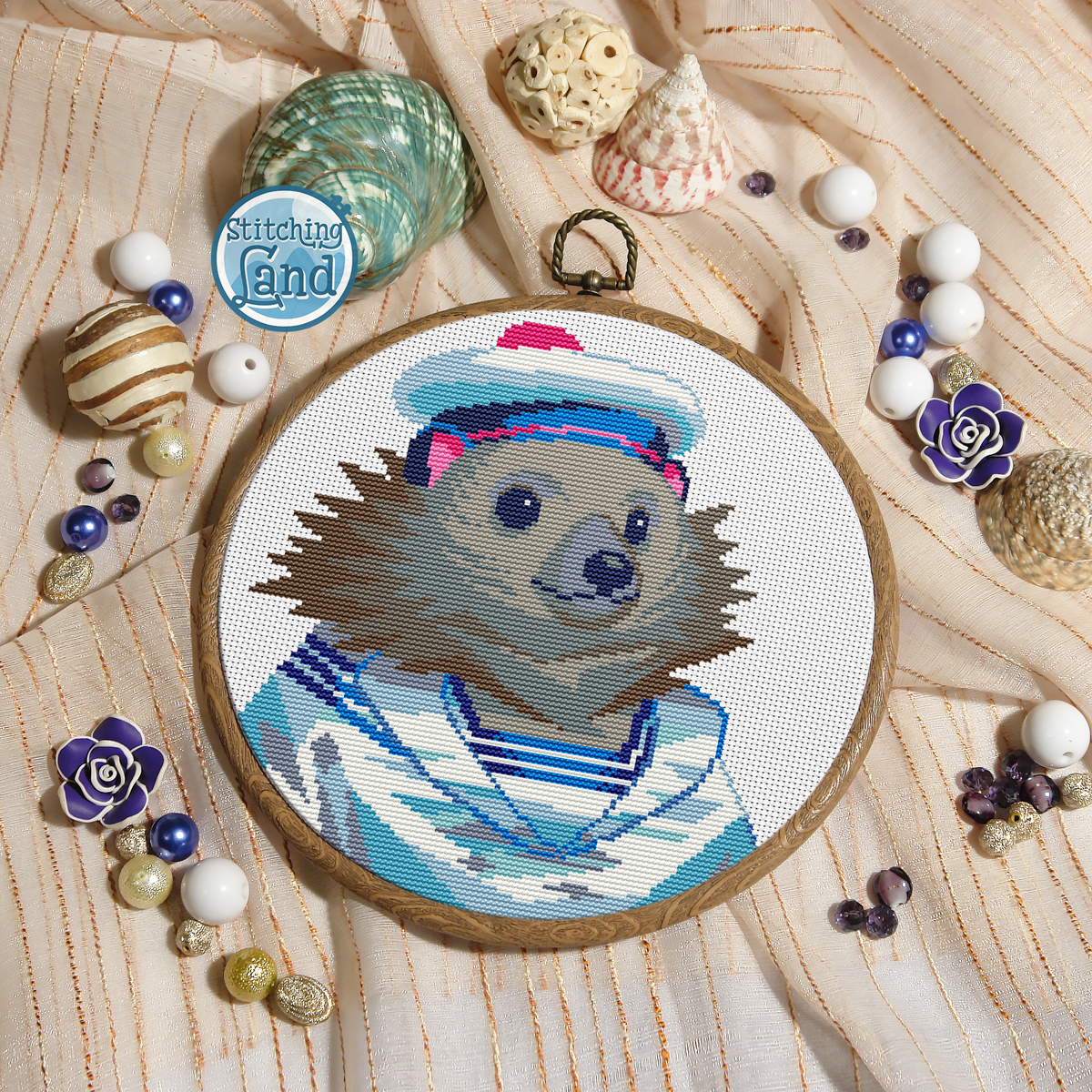 Mr. Hedgehog Cross Stitch Pattern