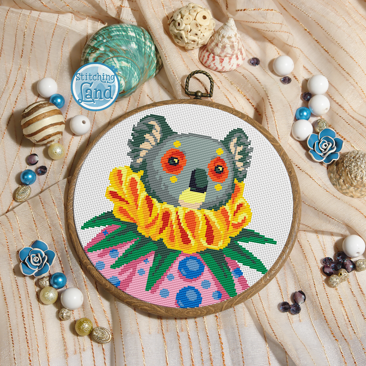 Mr. Koala Cross Stitch Pattern