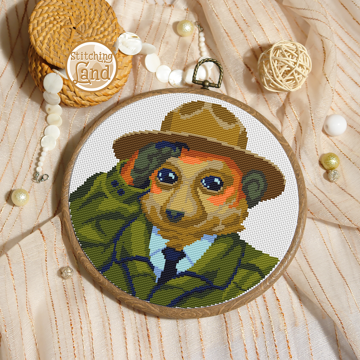 Mr. Meerkat Cross Stitch Pattern