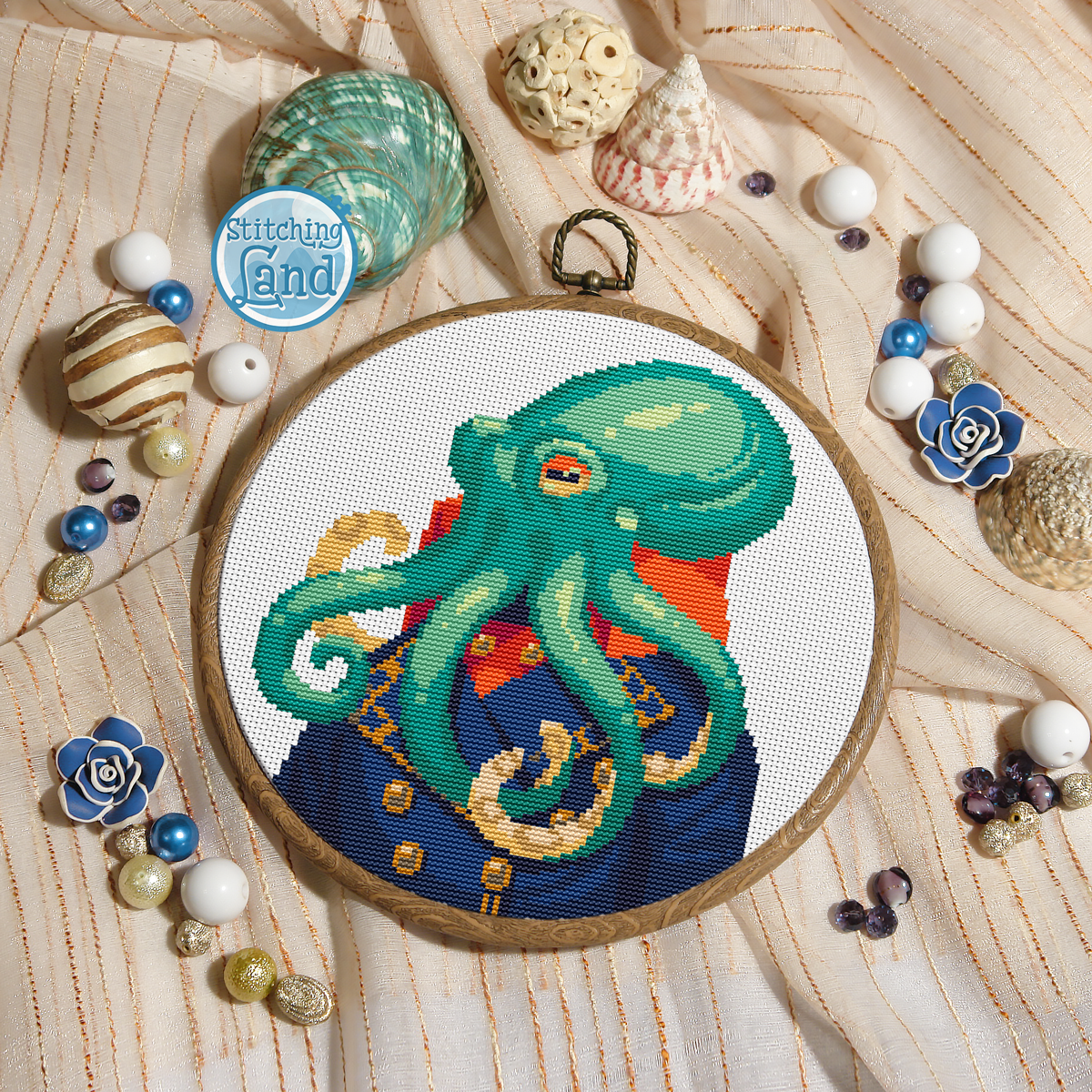 Mr. Octopus Cross Stitch Pattern