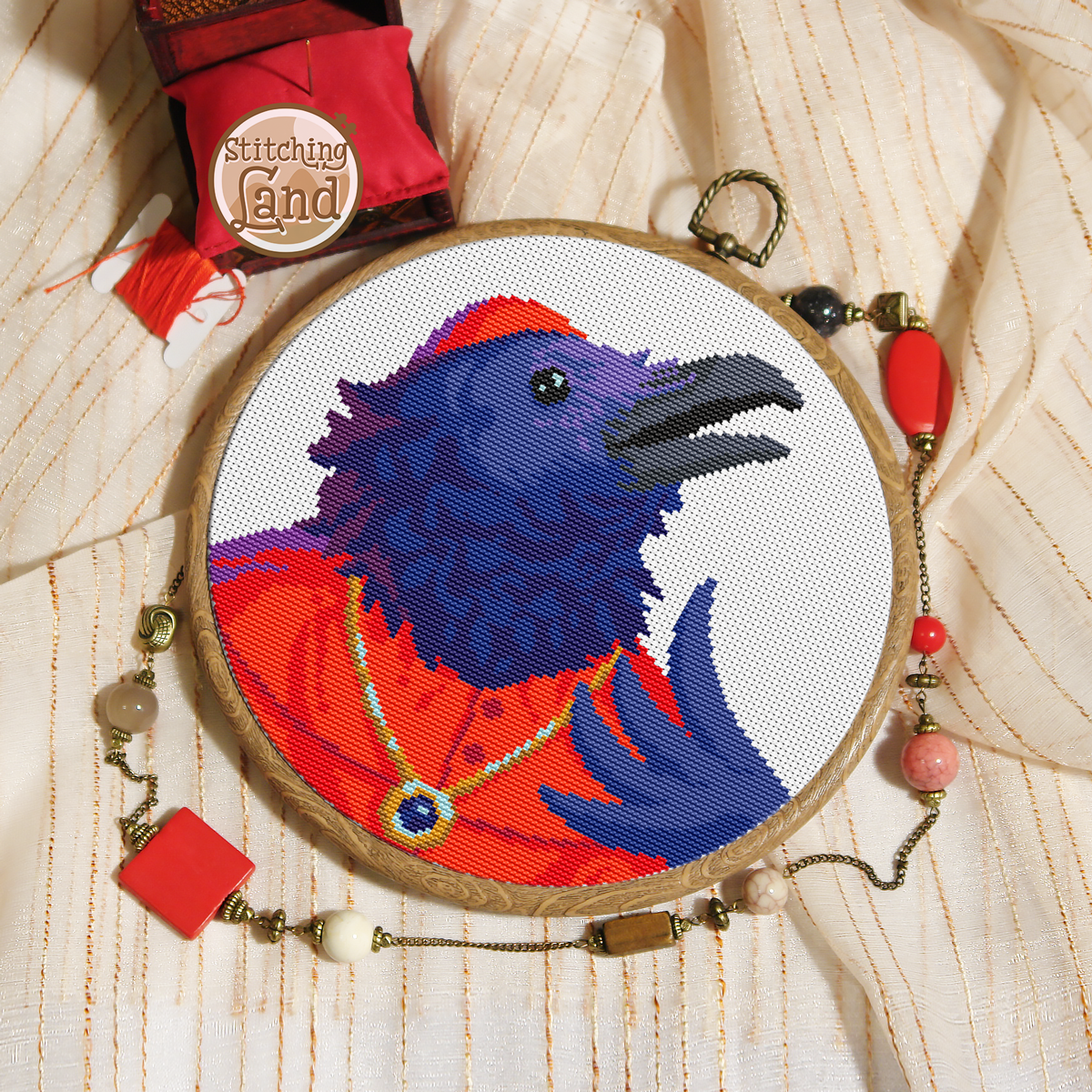 Mr. Raven Cross Stitch Pattern