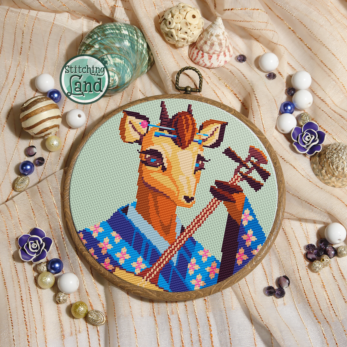 Ms. Antelope Cross Stitch Pattern