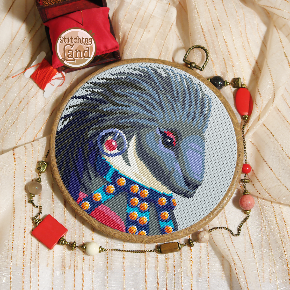 Ms. Porcupine Cross Stitch Pattern