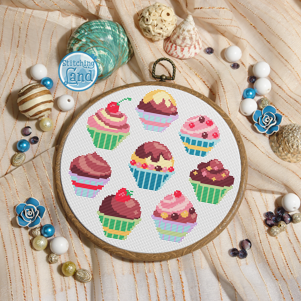 Muffins Cross Stitch Pattern