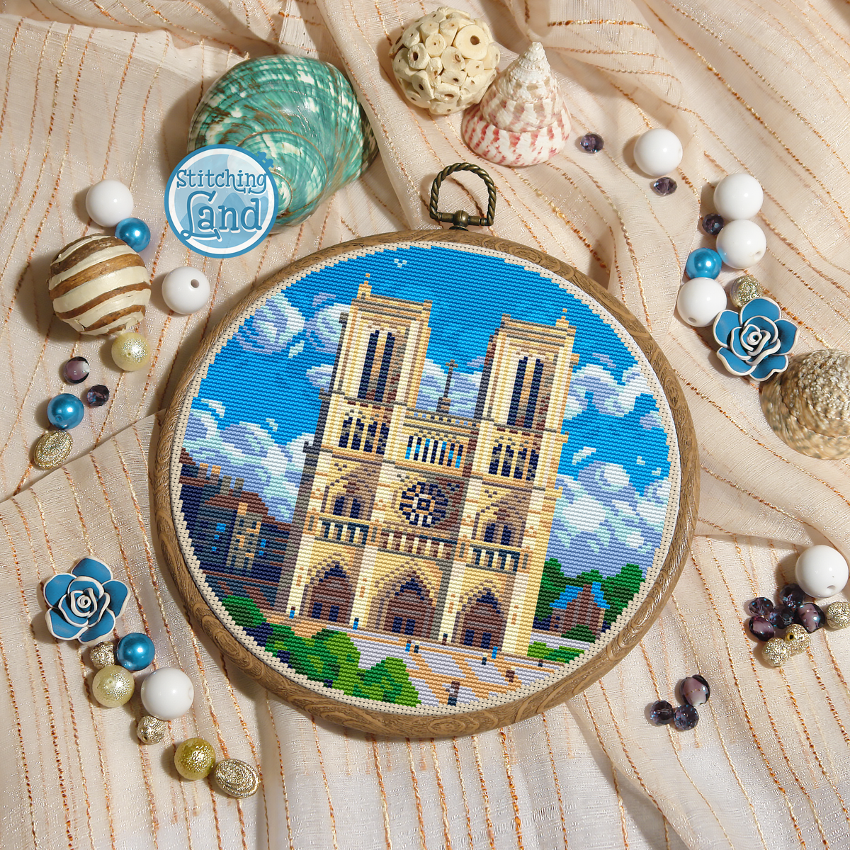 Notre-Dame de Paris Cross Stitch Pattern