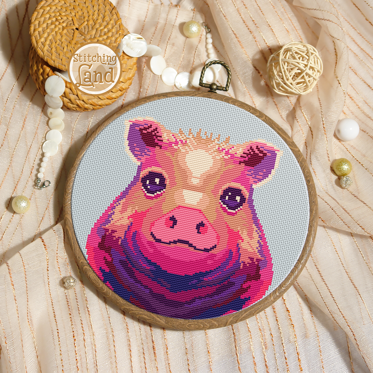 Piggy Cross Stitch Pattern