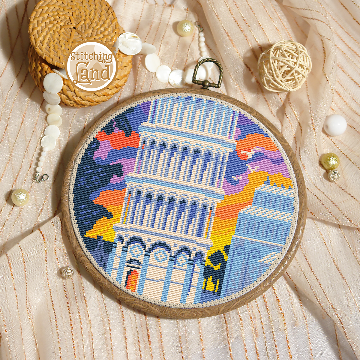 Pisa Cross Stitch Pattern