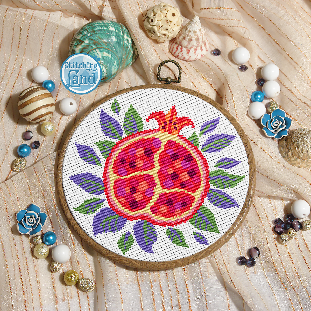 Pomegranate Cross Stitch Pattern