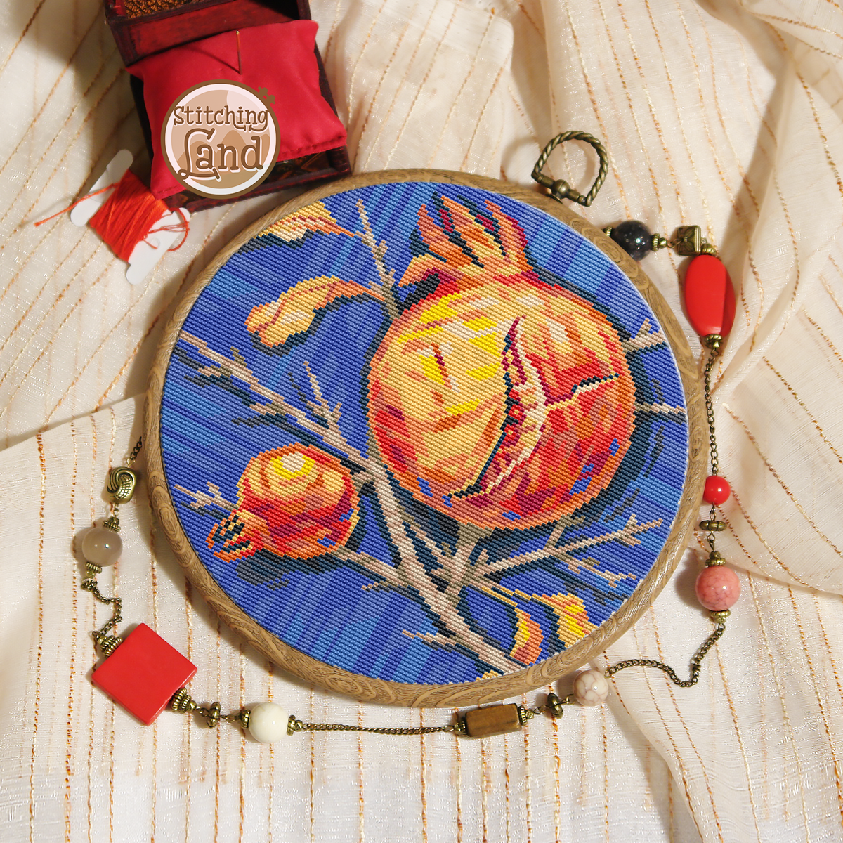 Pomegranate II Cross Stitch Pattern