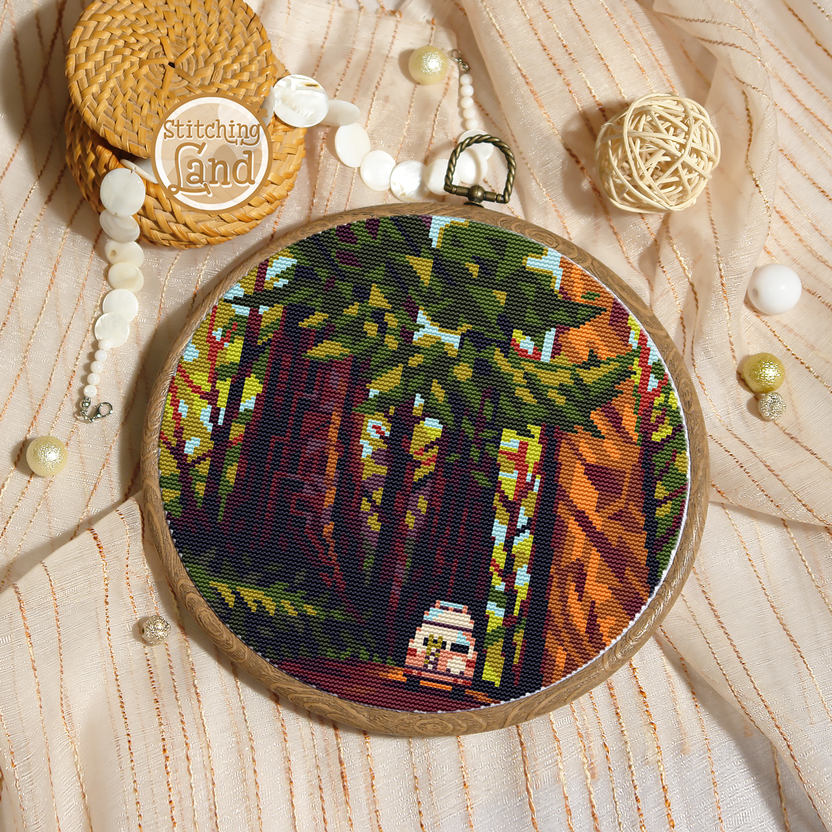 Redwood Cross Stitch Pattern