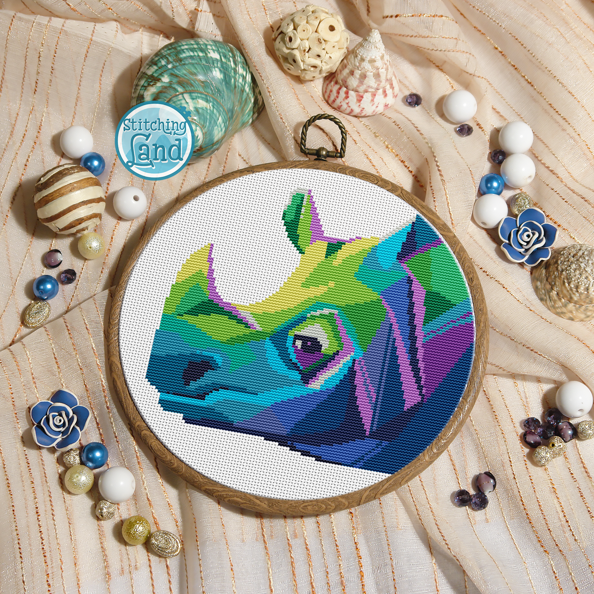 Rhino Cross Stitch Pattern