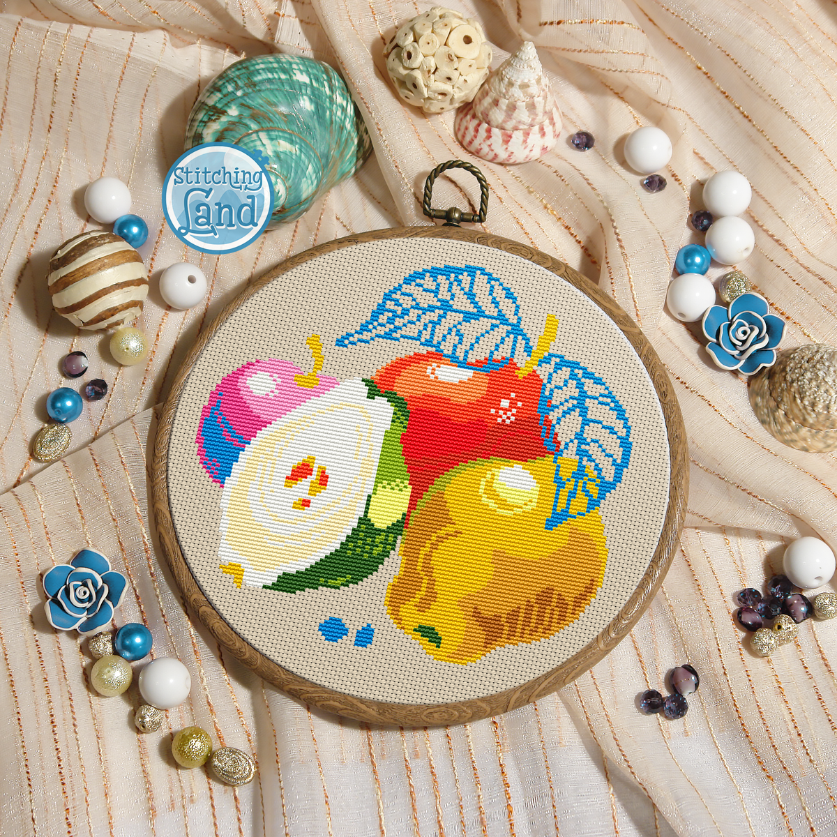 Ripe Fruits Cross Stitch Pattern