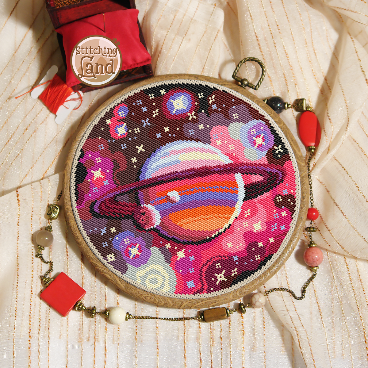 Saturn II Cross Stitch Pattern