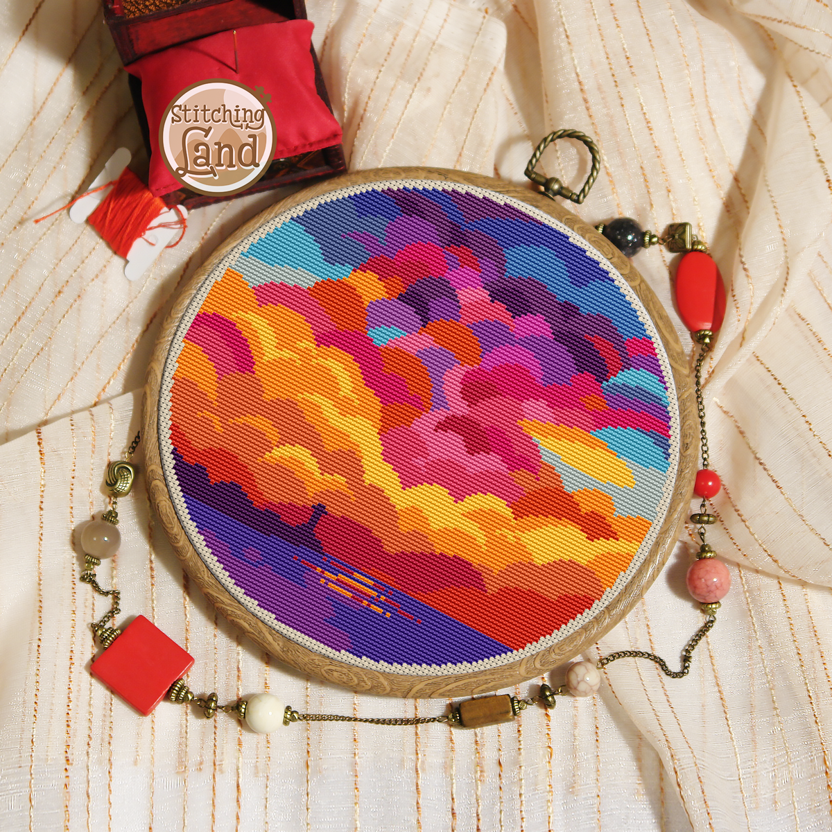 Sea Sunset Cross Stitch Pattern