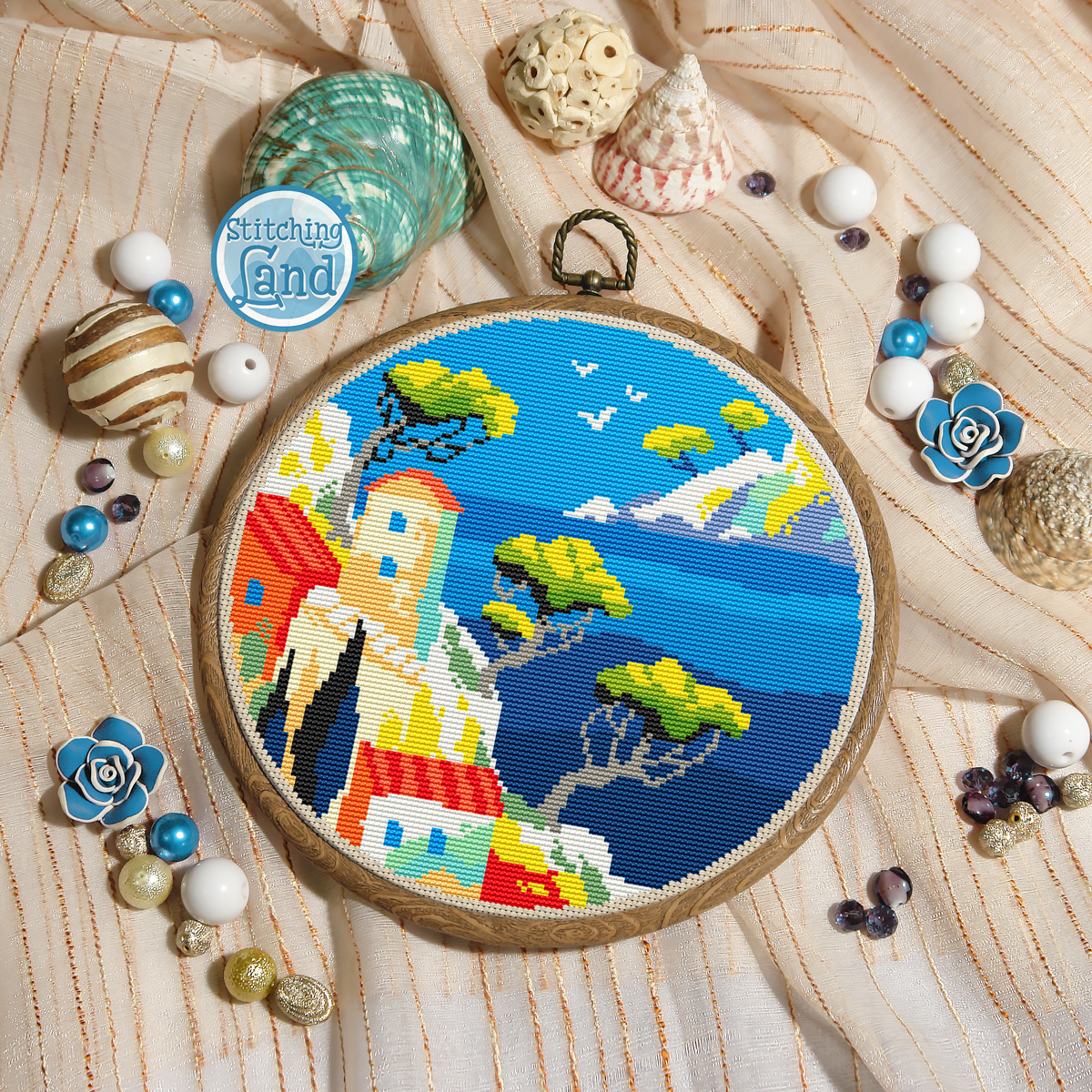 Sea View II Cross Stitch Pattern