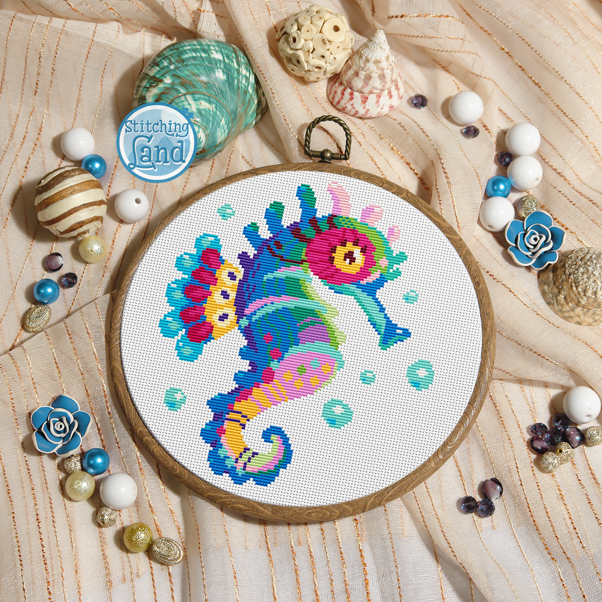 Seahorse Cross Stitch Pattern