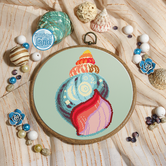 Shell Cross Stitch Pattern