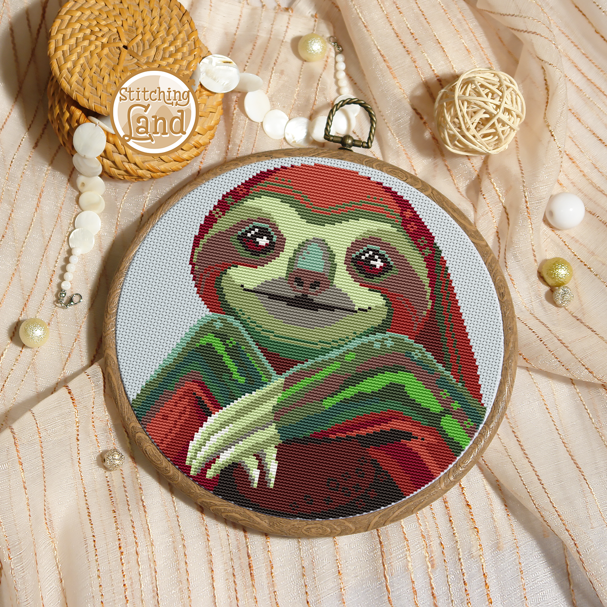 Sloth II Cross Stitch Pattern