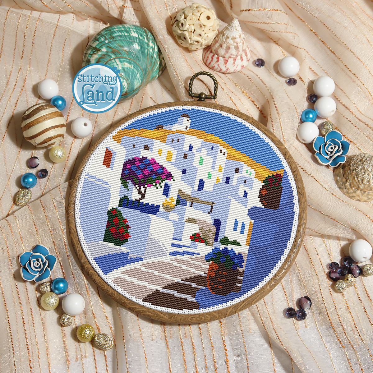 Summer Town II Cross Stitch Pattern