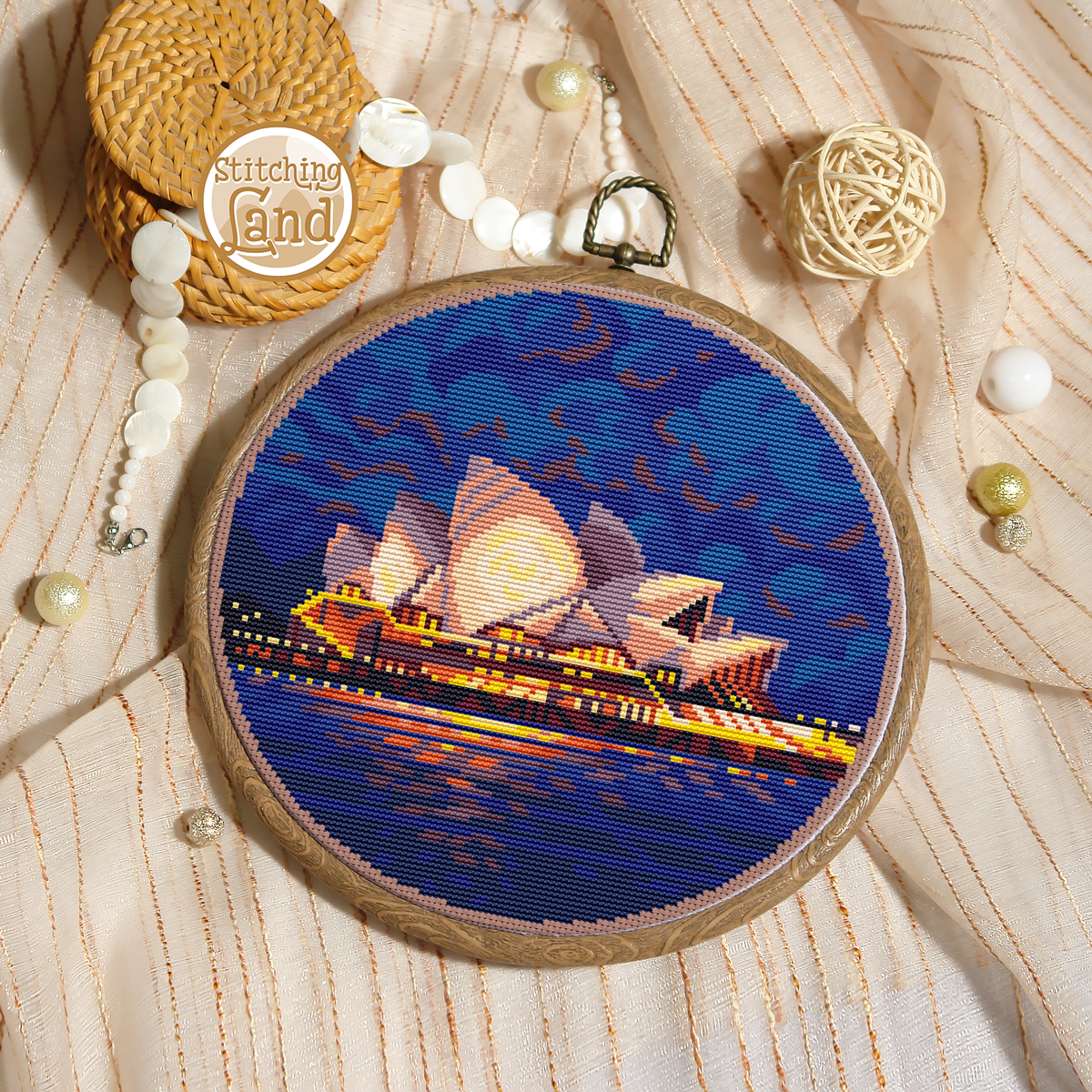 Sydney Opera House Cross Stitch Pattern