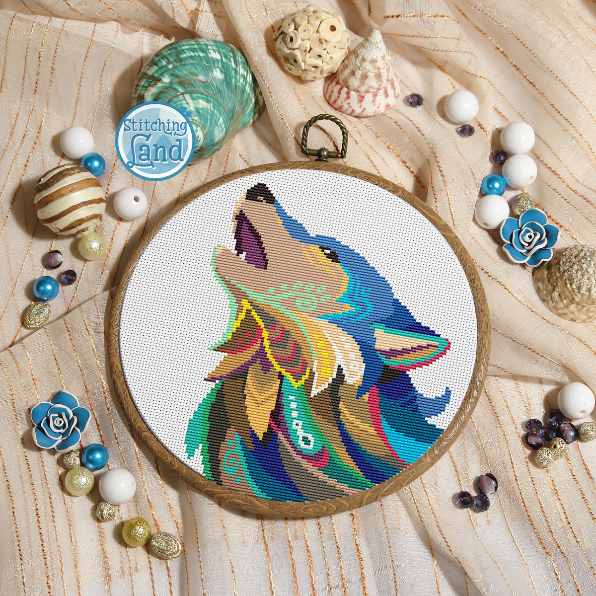 Wolf Cross Stitch Pattern