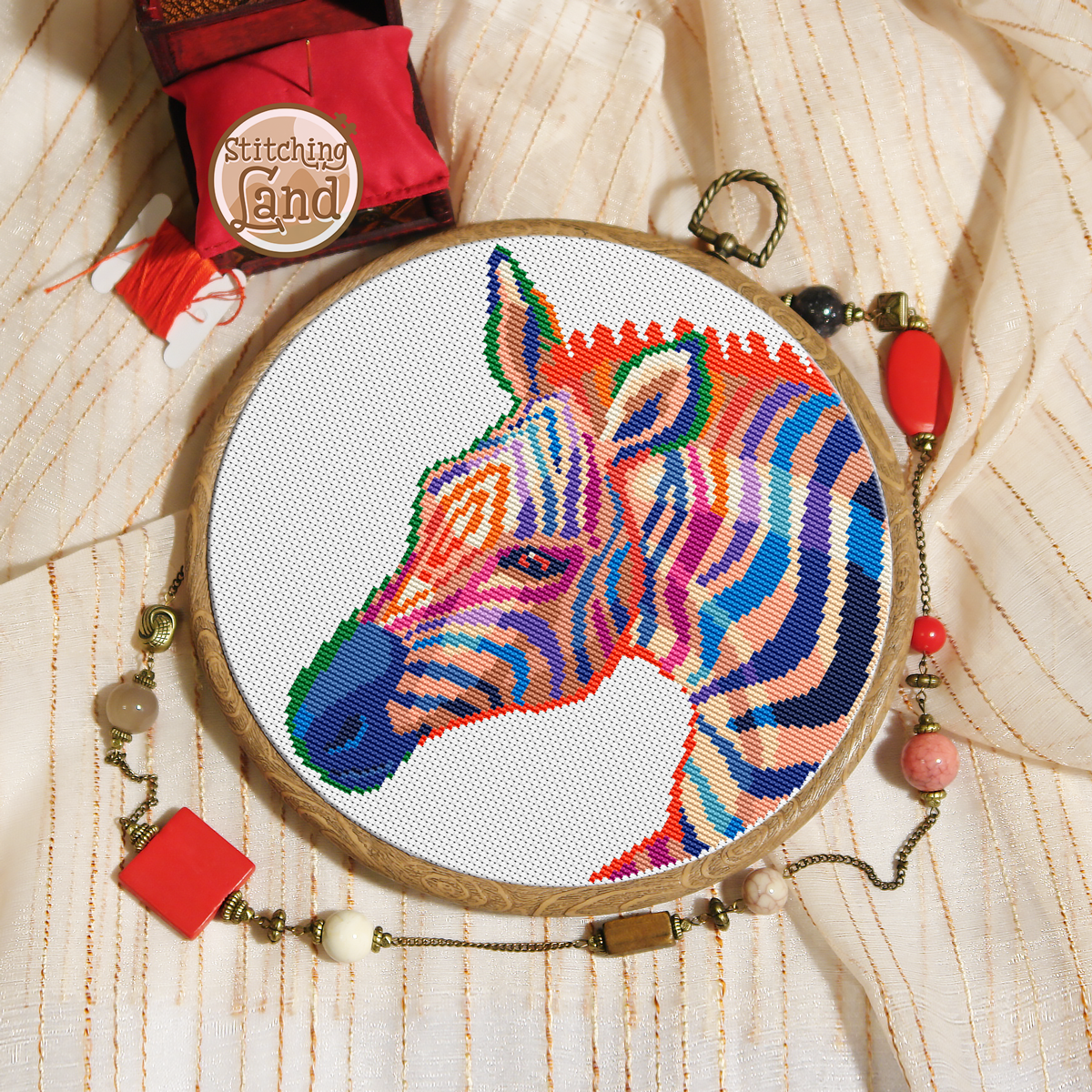 Zebra II Cross Stitch Pattern