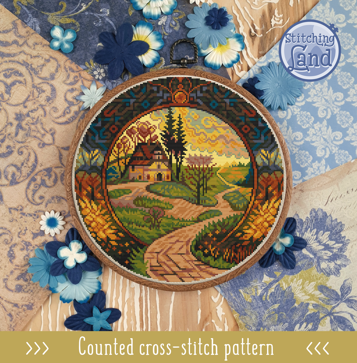 Countryside Cross Stitch Pattern