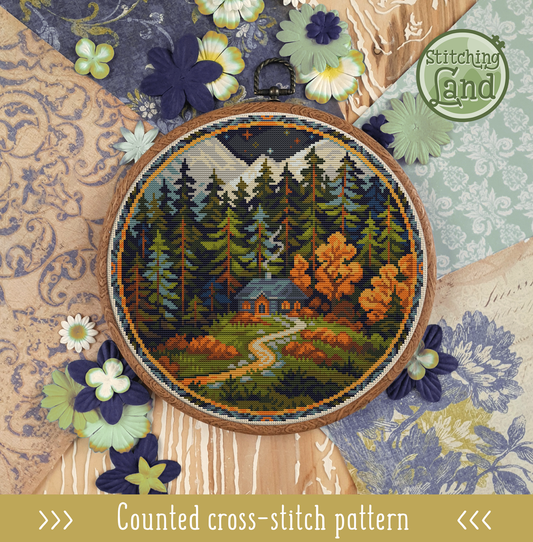 Forester's House II Cross Stitch Pattern